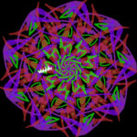 マンダラアートワークと春とブログ